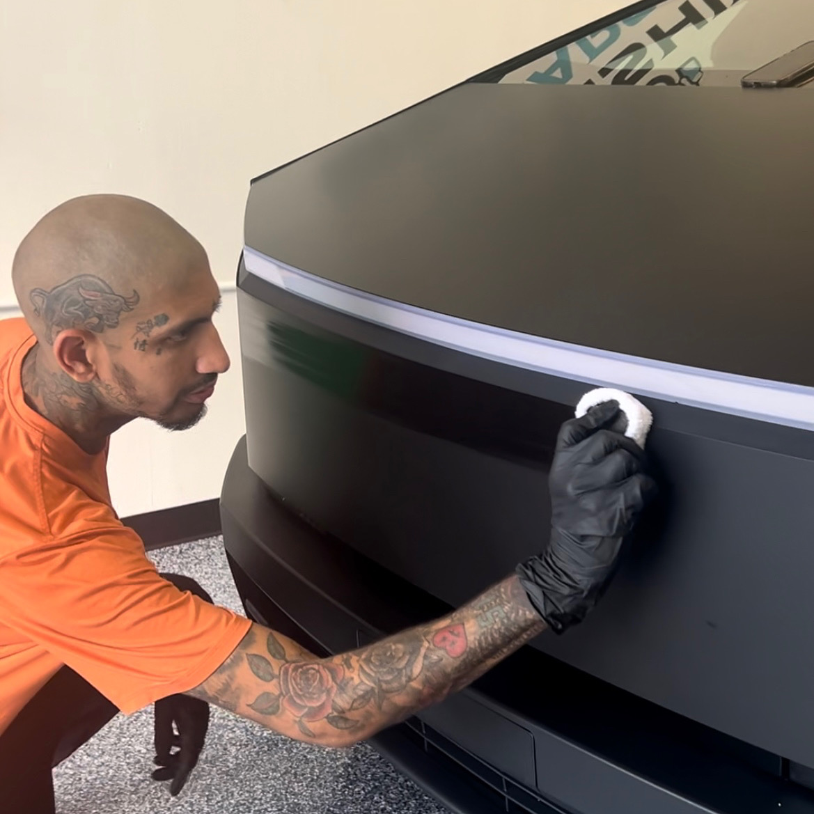 Tesla vinyl wrap Calabasas